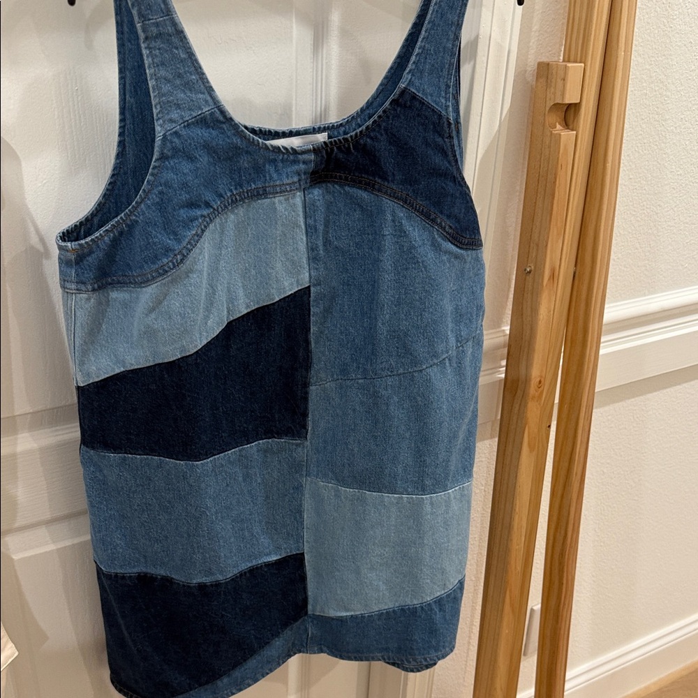 Frame Denim Two-Tone Blue Tank Top
